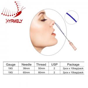 China Hyamely PDO Threads COG L Needle 19G For Facial Lifting on sale