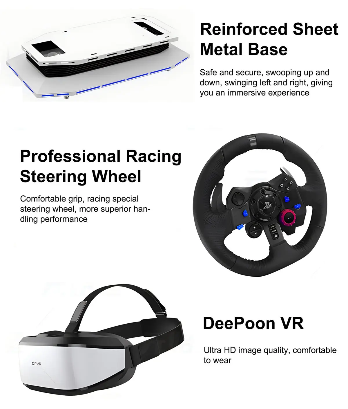 Safety VR Car Racing Simulator High Performance With Exhilarating Gaming Experience