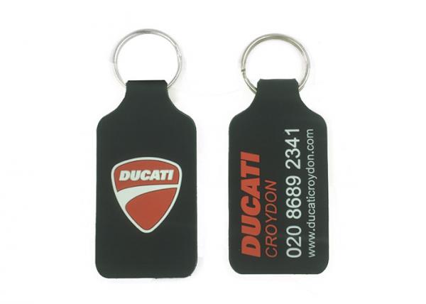 Quality Plastic Custom Soft Pvc Keychain Double Side Embossed Keyring 100% Nontoxic for sale