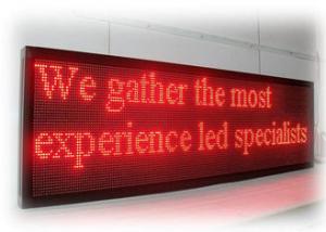 China Business Outdoor Programmable Led Signs Waterproof IP65 Red Green Color on sale