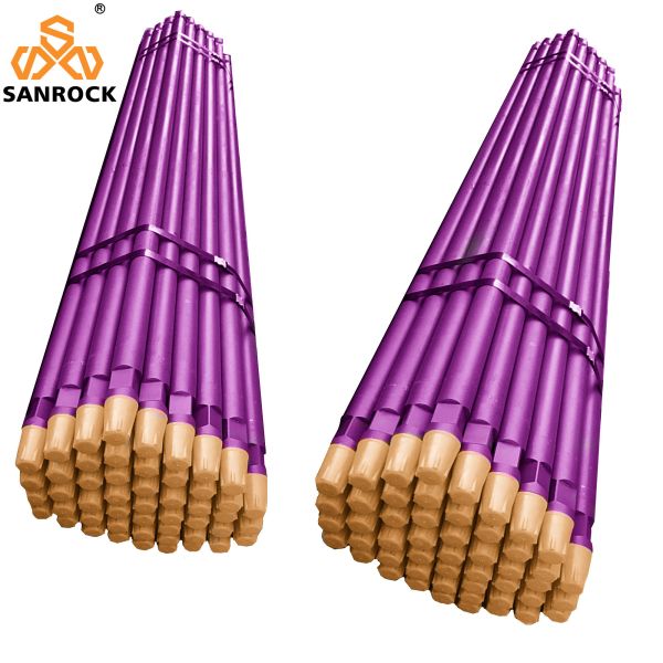 Mining Drill Rod Heavy Weight Drill Pipe Upsetting Process Threaded Drill Rod