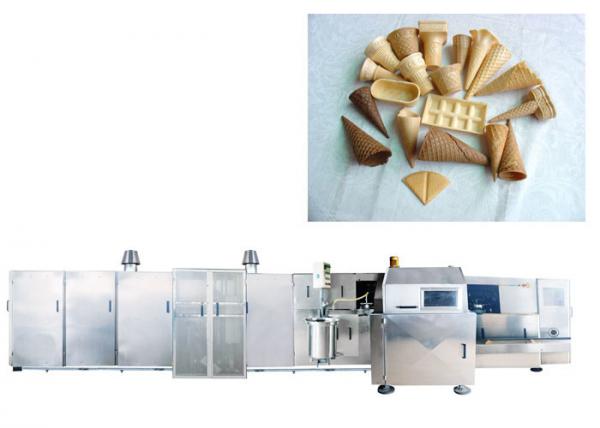 Quality Wafer Cone Ice Cream Making Equipment , High Capacity Ice Cream Production Process for sale