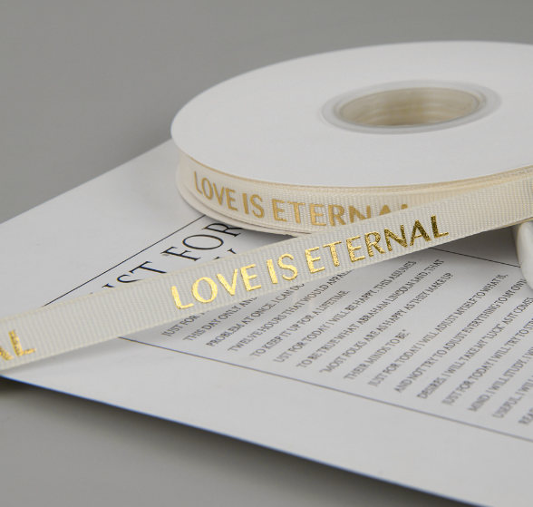 Gold Plated Blessing Flower Gift Wrap Ribbon for Wedding Confession Proposal