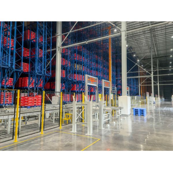 Double Deep pallet Stacker Crane ASRS, Floor Supported SRM(Storage Retrieval Machine), Automatic Storage And Retrieval System,Room Temperature