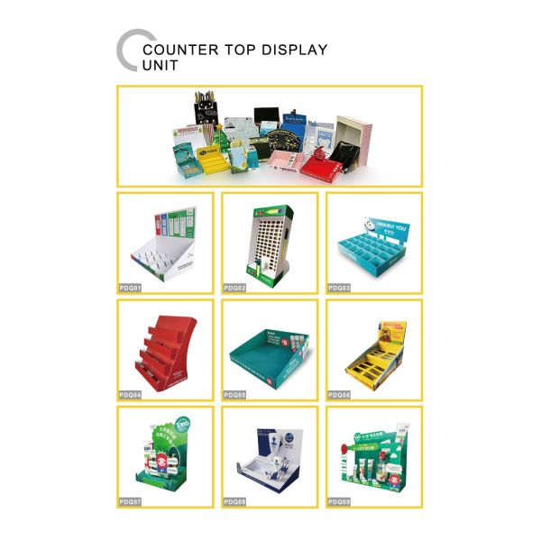Corrugated Board Pop Display Stand Stackable for Retail Store Advertising Exhibition