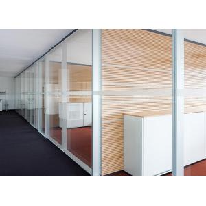 Demountable Glass Partition Wall System Removable Aluminium Frame Glass