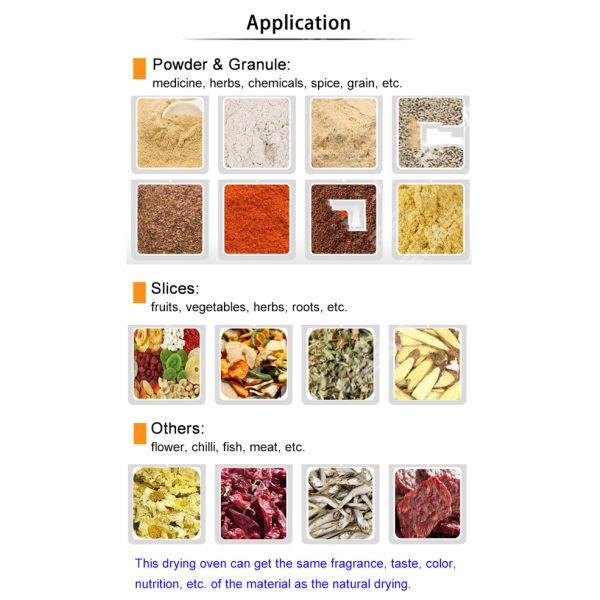 160C Tray Drayer Hot Air Oven Fruit Green Tea Drying Machine Moringa Leaf Vegetables