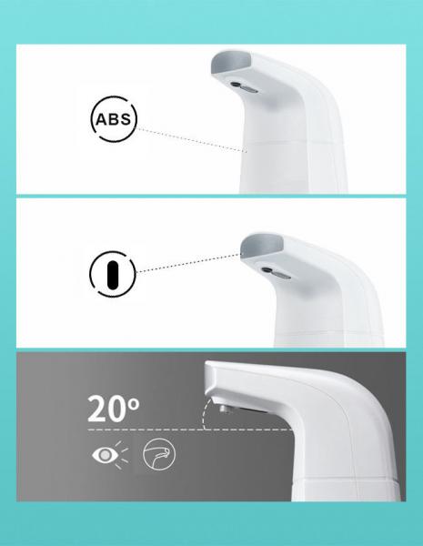 White Refillable Deck Mounted Automatic Soap Dispenser