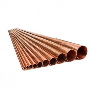 Straight Brass Copper Tube Pipe Bronze Hairline T2 0.2 - 120mm