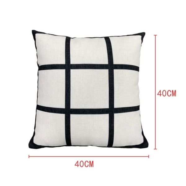 Custom Throw Pillow Cases Personalized Logo Square Linen Sublimation Pillow Cover With Photo Text Image Name