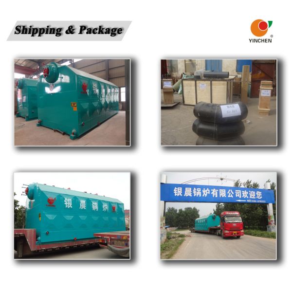 Yinchen Brand New Type Green And Saving Cost Double Drum Sawdust Fired Boiler