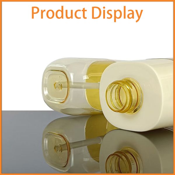 300ml Custom Color Square Shape PET Lotion Bottle With Pump For Hand Washing