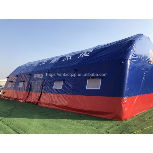 PVC Inflatable Tent Large Space Emergency Shelter Custom Command Structure With Multi Window Layout for Disaster Relief, Outdoor Deployment, and