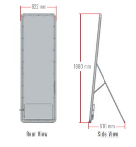Free Standing Wireless Led Banner Display , Programmable Scrolling Led Sign