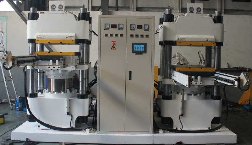 Hot Plate 1000X1000 300 Tons Rubber Vulcanizing Machine 2RT Die Opening