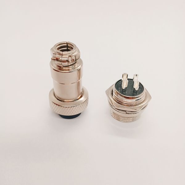 12 Pin Aluminum Alloy GX20 Aviation Plug Connector with 1500V Withstand Voltage for Industrial Equipment