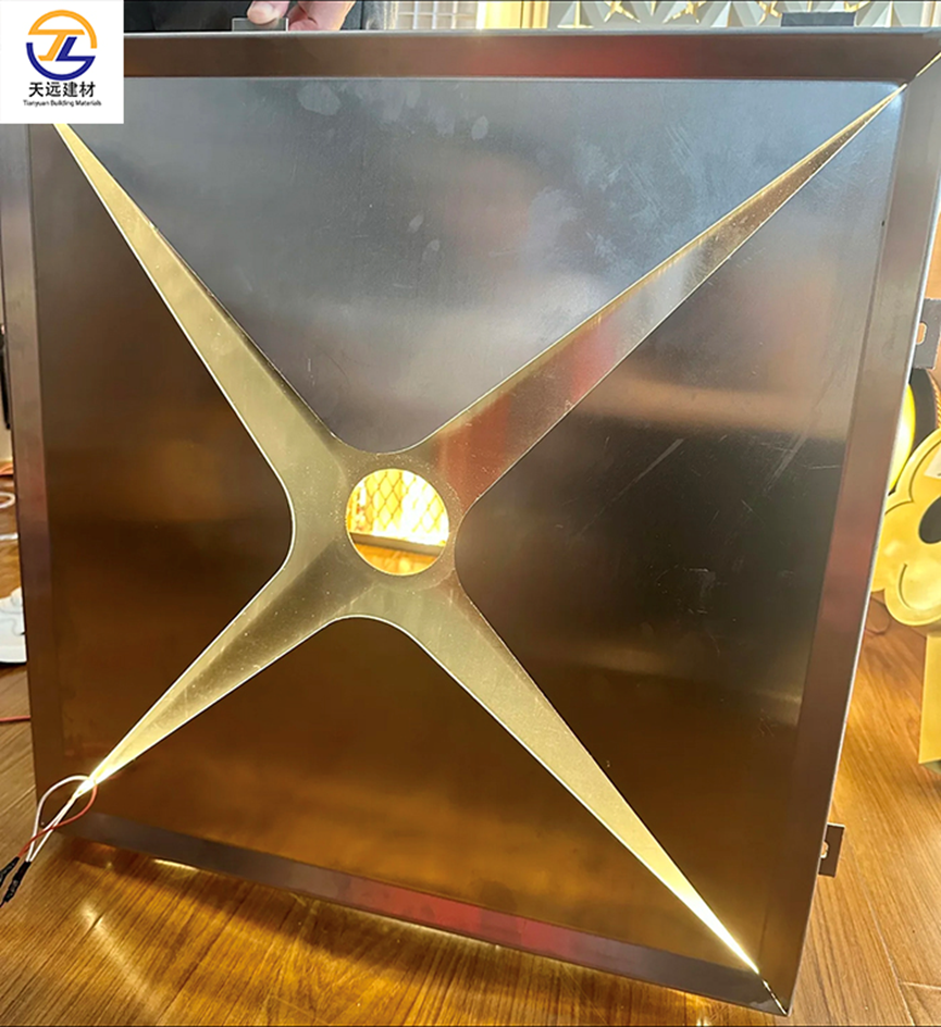 Aluminum ceiling panel installation showing structural integrity and design