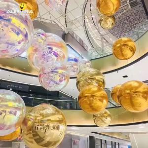 Buy cheap Shiny Reflective Giant Inflatable Ball Gold Silver Customized For Event product