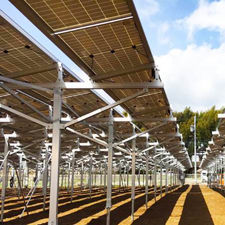 60m/s Ground Mount Solar Racking Systems Power Panel Support Structures