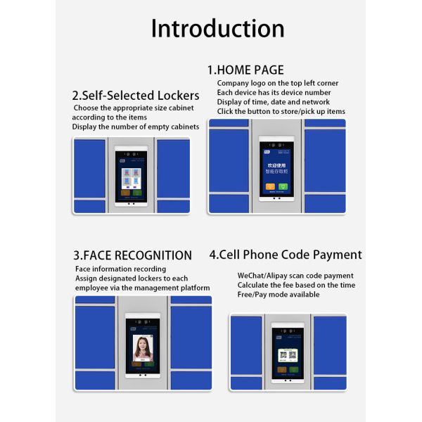 24/7 Self-Service Smart Cabinet Smart Parcel Locker for Beach Drop-off & Pick-up Smart Parcel Delivery Locker