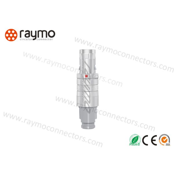 Customized Circular Plastic Connectors High Performance Silver Color Metal Shell