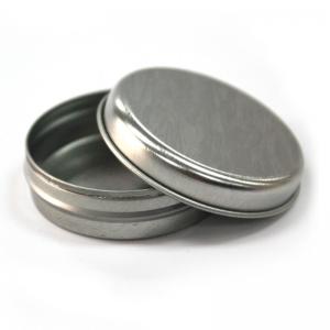 Empty Slip Slide Round Tin Containers for Lip Balm