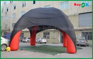 China Inflatable Tent Dome Red / Black Spider Inflatable Dome Tent 4 Legs With Oxford Cloth Fire Retardant on sale