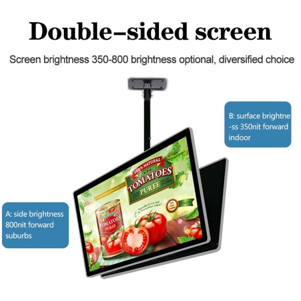 43 Inch Hanging Lcd Advertising Player Screen