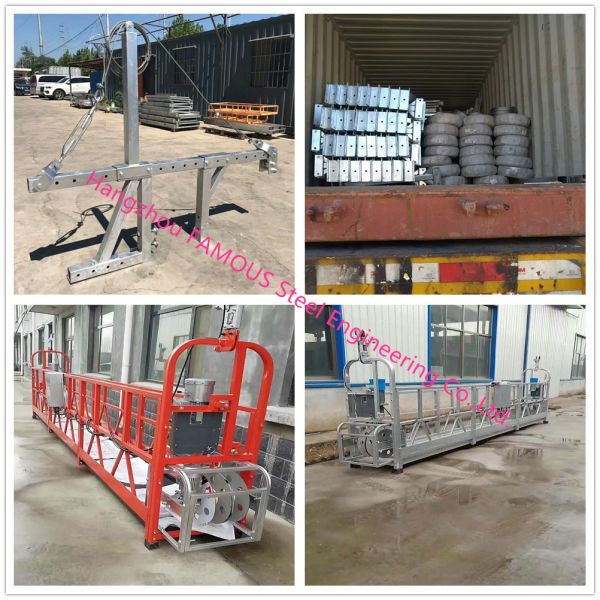 Hot Dip Galvanized Suspended Scaffold Platform With Heavy Loading Capacity