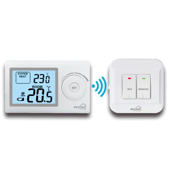 Non-programmable Program Automatic Reset Thermostat with 2*AAA Size Battery