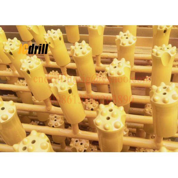 11° Tapered Button Rock Drill Bits For Small Hole / Quarry / Tunnel Bench Drilling