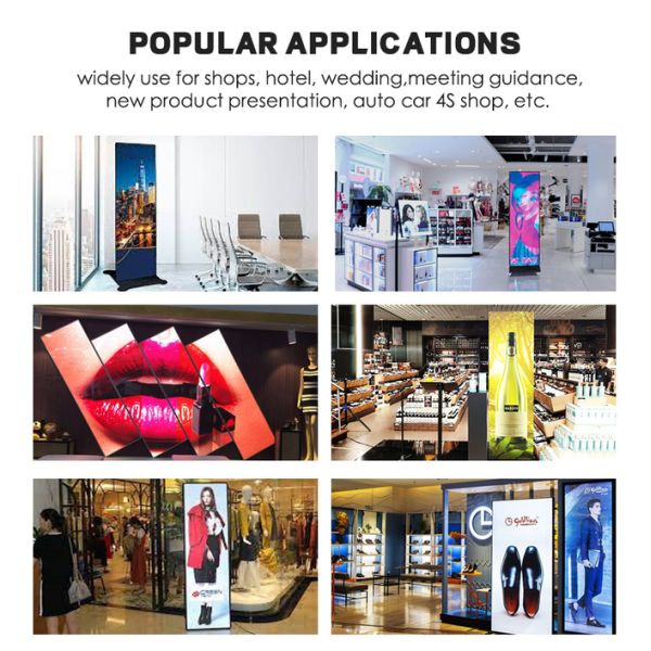 Digital Video Advertising LED Mirror Screen Indoor Ultra Thin Portable P1.75 P2 P2.5