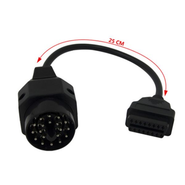 25 CM Length BMW OBD Cable 20 PIN To OBD2 16 PIN Female Adapter Connector