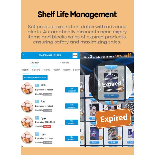 Double-sided Large Capacity Transparent Egg Locker Vending Machine Suitable for Farm Owners