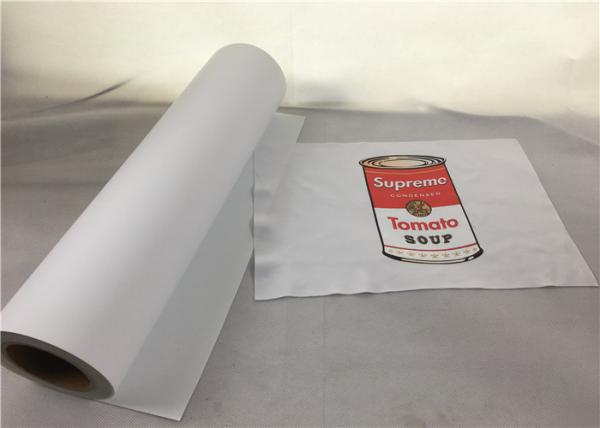 Quality 24" X 5 Yard Roll White Color Printed Heat Transfer Vinyl Eco - Solvent Ink for sale
