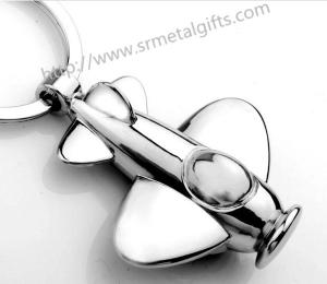 Buy cheap metal aeroplane FOB key ring, zinc alloy, wholesale custom made airplane key fob key chain product