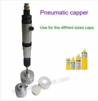 Handheld Pneumatic Screw Capping Machine Manual For Pet Bottle