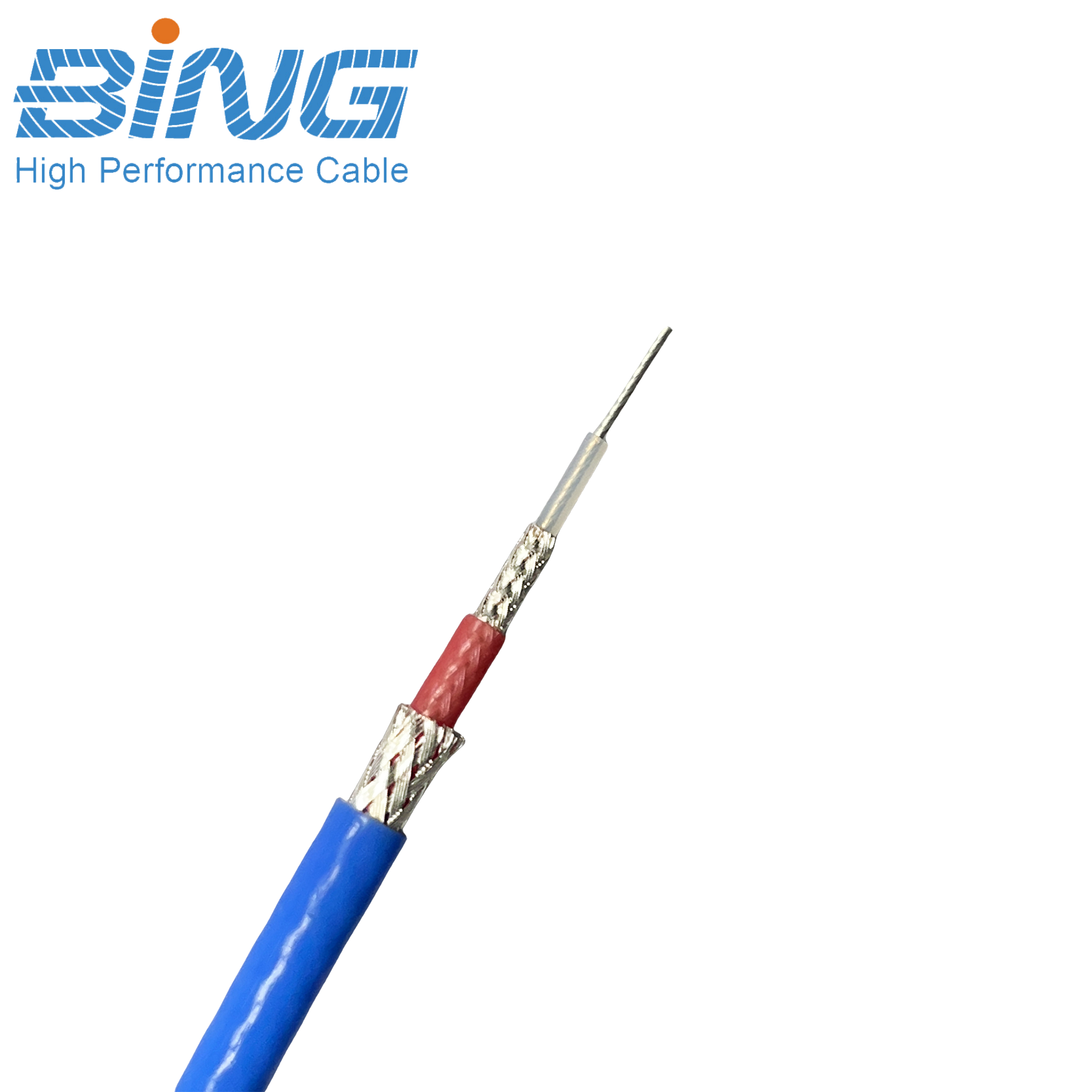 TRX316 Triaxial Coaxial Cable PTFE Insulation FEP Jacket for Communication