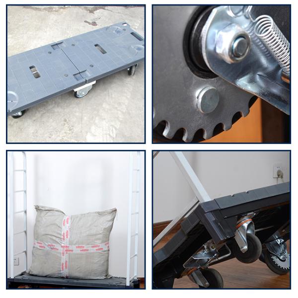Serviceable 6 Wheels U Boat Trolley For Logistics