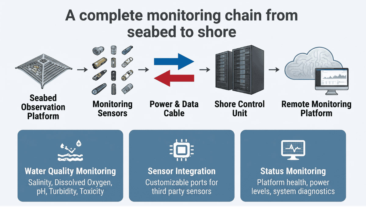 Real-Time Seabed Monitoring System for Marine Environmental Data Collection