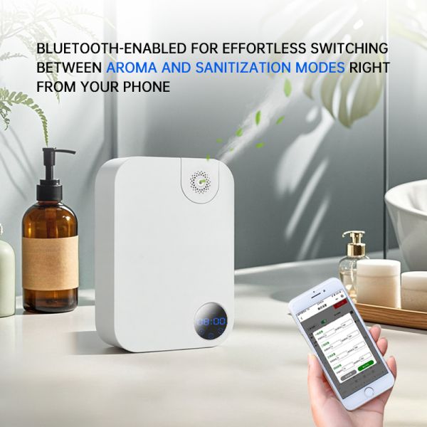 Commercial portable aroma diffuser operation