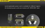 Portable battery charger 18650 li-ion battery nitecore i4 charger DC 12v EU/AU