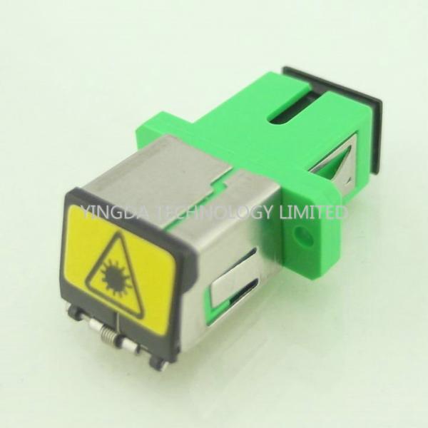 Metal Auto Shutter SC APC Fiber Optical Adaptor Simplex Compliant with ANSI Bellcore