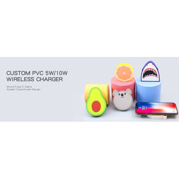 Customized PVC Wireless Charger, 10W High-quality & Fast Charging for smartphones