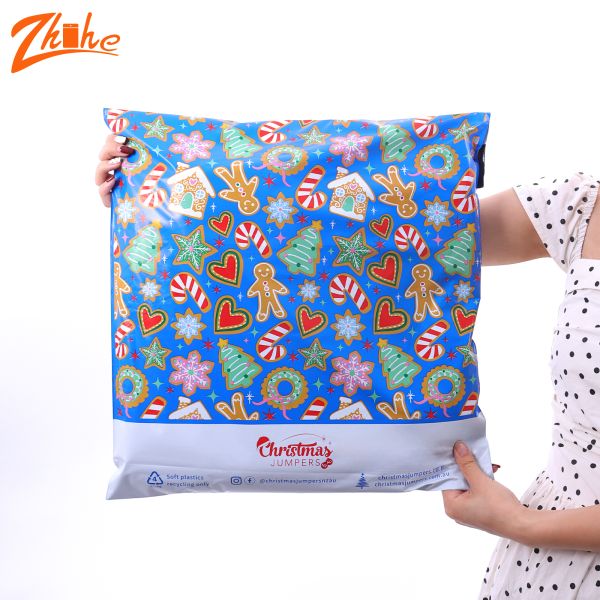 Zhihe Custom Biodegradable Durable Tear Proof Apparel Packaging Logo Printed for Bags for Clothing Shipping