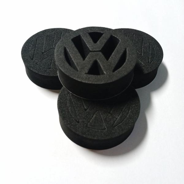 Black / White / Grey Custom Foam Logo EVA Adhesive For Brand Stickers
