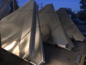 Buy cheap Aluminum Geodesic Dome Roofs Storage Tanks Aluminium Dome Roof / Outdoor Stamping Sheet Metal Dome product