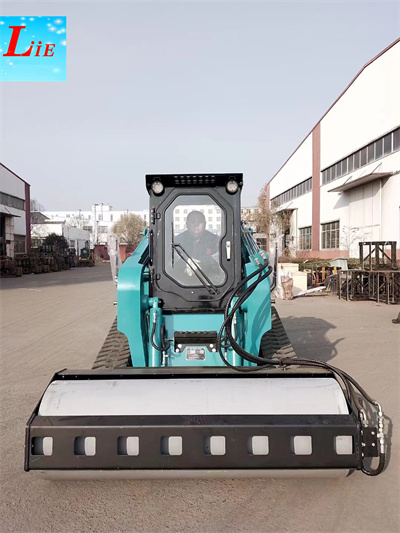 China skid steer vibratory roller skid loader road roller