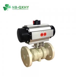 Buy cheap Pph Electric/Pneumatic Actuator True Union Ball Valve with Bracket and UV Protection product