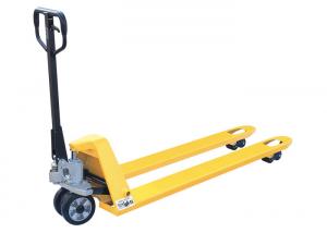 Buy cheap Heavy Duty Hand Pallet Truck With Casting Pump Yellow Color 200mm Lifting Height product